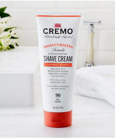 Cremo Coconut Mango Moisturizing Shave Cream - 6 Fl Oz (2 Pack) - Buy Online on GoSupps.com
