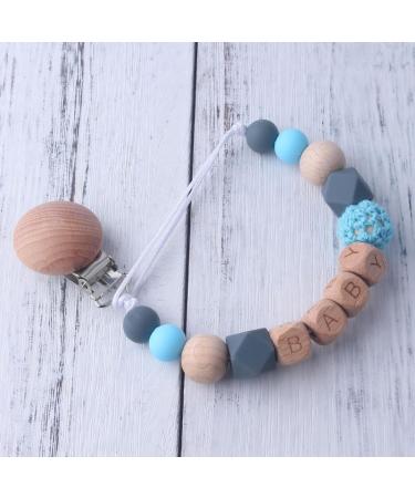 Happy-Crazy-Baby Pacifier Chain - Baby Pink | Perfect Gift for Baby Showers Birthdays & Baptisms for Boys and Girls - Buy Online on GoSupps.com