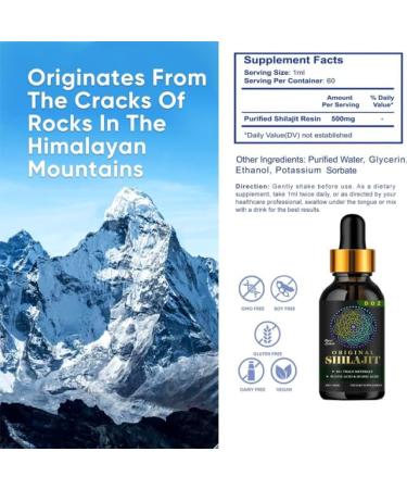 DOZ Natural Liquid Himalayan Food Supplement 60ml | Gold Quality | Rich in Nutrients - Buy Online on GoSupps.com