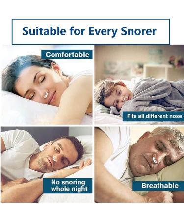 Wise Friends Anti Snoring Devices - 4PCS Silicone Magnetic Nose Clip for Snore Stopper - Effective Solution for Quiet Restful Sleep - Buy Online on GoSupps.com