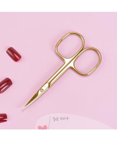 Livingo Premium Stainless Steel Cuticle Scissors with Case - 3.5 Gold - Buy Online on GoSupps.com