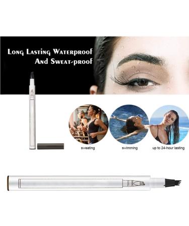 Waterproof Brow Pen Eyebrow Pen Waterproof Eyebrow Pencil for Professional Makeup Natural Brow 3pcs - Buy Online on GoSupps.com
