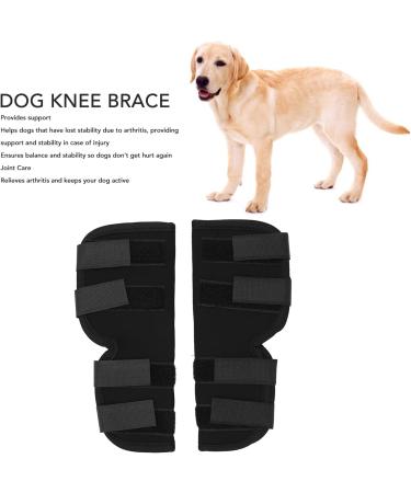 Dog Leg Brace Flexible Pain Reduction Joint Dog Knee Brace Black for Postoperative (S 110cm) - Buy Online on GoSupps.com
