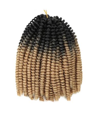 8 inch spring fluffy synthetic crochet braided hair short ombre afro braids hair extensions 30roots/pack 106g B30 8inches 6PCs/Lot 8inches 6PCs/Lot B30