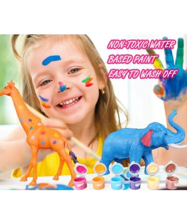 Yileqi Safari Animal Painting Kit for Kids - DIY Arts and Crafts Set for Boys and Girls Ages 4-8 - Jumbo Jungle Animal Toy Art Supplies - Perfect Gift for Kid Activities - Buy Online on GoSupps.com
