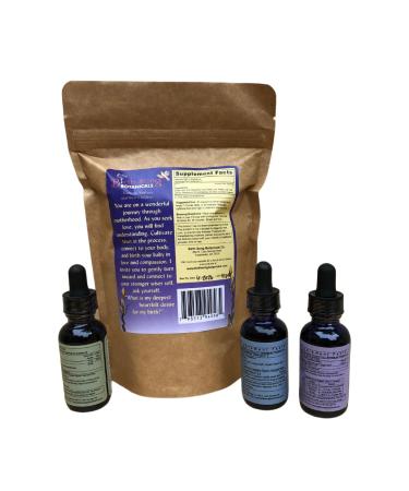 All Natural Herbal Pregnancy Gift Set - Birth Song Botanicals | Lady In Waiting Good Night Stomach Soother Energizing Chlorophyll - Buy Online on GoSupps.com