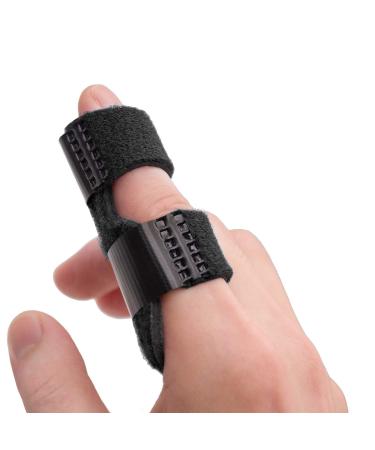 Sumifun Trigger Finger Splints Finger Brace with 2 Gel Sleeves for Mallet Finger Pain Relief Sports Injuries 2#