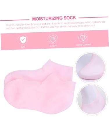 FOMIYES 1 Pair Protective Socks Silicone Moisturizing Socks Silicone Heel Socks Moisture Socks Feet Cracked Socks Foot Ladies Socks Sock for Rough Skin Miss Open Toe Socks Sebs Elasticity - Buy Online on GoSupps.com