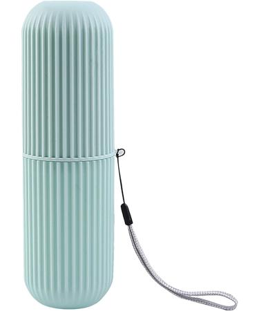 Paodduk Travel Toothbrush Holder Case | Dustproof Portable Toothbrush Cup for Camping Business Trips & School - Blue - Buy Online on GoSupps.com