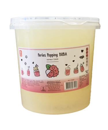 Popping Boba Pearls Lychee Flavor for Bubble Tea 3kg/Buckets - Pack of 1, 2, 3 and 4 Buckets - Free Shipping France - Shipping from France by Bo Time (1)