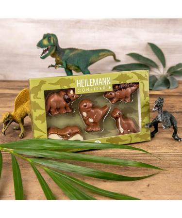 Heilemann Chocolate Figures Theme Pack - Fine Milk Dinosaurs Gift Pack (100g) | International Shipping Available - Buy Online on GoSupps.com