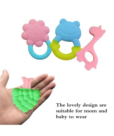 4-Pack Baby Silicone Bite Toy Set | BPA-Free Chewelry for Infants & Toddlers | Soft Molar Bite Ring & Sensory Tools (0-12 Months) - Buy Online on GoSupps.com