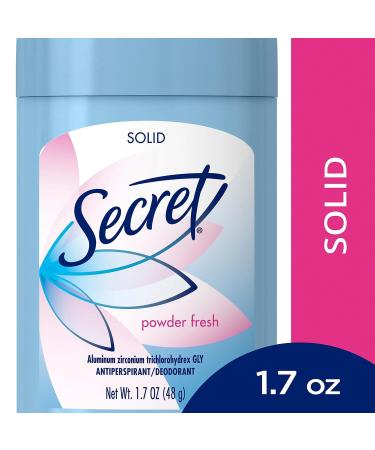 Secret Wide Solid Antiperspirant & Deodorant Powder Fresh - 1.7 Oz 6-Pack Powder Fresh 1.7 Ounce (Pack of 6) - Buy Online on GoSupps.com