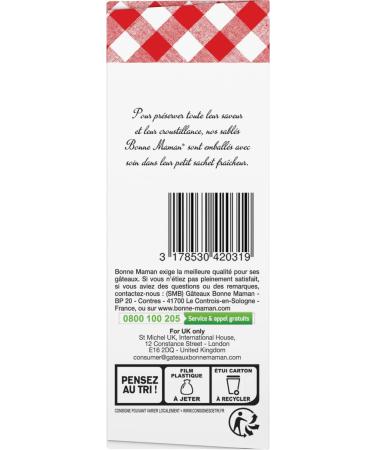 Bonne Maman - Milk chocolate coated shortbread - 160 g - Buy Online on GoSupps.com