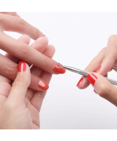 Professional Cuticle Nippers & Pusher Set - Stainless Steel Nail Remover & Cutter for Fingernails & Toenails - Ideal for Gel Nail Art - Travel Gift - Buy Online on GoSupps.com