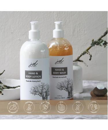 JD Botanics Baobab Honeybush Hand and Body Lotion Large (16.9 fl oz Large) 16.9 Fl Oz (Pack of 1) - Buy Online on GoSupps.com