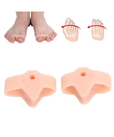 Orthotic Toe Separators Bunion Corrector Orthotics Bunion Corrector Silicone Toe Protectors Toe Separator Pain Relief Feet Bone Adjuster Correction (Skin Color)