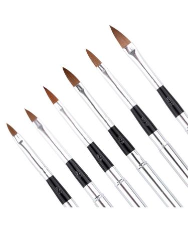 Gracelaza 6pcs Nail Art Brush Set - Professional Paint Brush Pen Set for UV Gel & Acrylic Nail Design - Buy Online on GoSupps.com