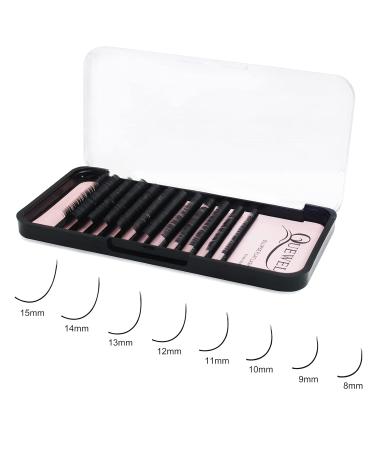 Flat Lashes QueWel | Ellipse Eyelashes for 1:1 Extensions | 0.15D Curl 15mm Silk Single Eyelashes - Naturally Black (1 Piece) - Buy Online on GoSupps.com
