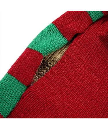 Buy Hrttsy Christmas Dog Sweater - Warm Winter Pullover for Small & Medium Dogs Red & Green Pet Costume - Buy Online on GoSupps.com