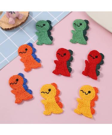 Dinosaur Hair Clips - 10 Pack Cute Animal Snap Hairpins for Girls & Women (5 Colors) - Buy Online on GoSupps.com