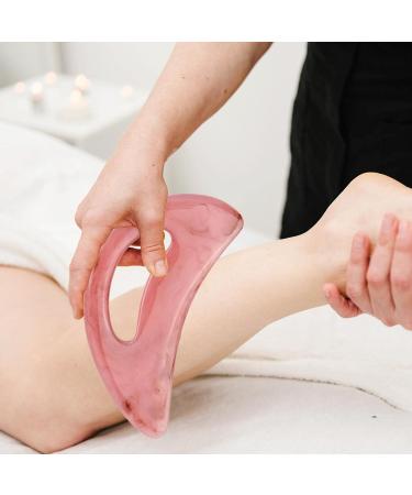 Cozlly Gua Sha Massager - Rosa Harz Stein f r Lymphdrainage Cellulite & Muskelentspannung | Ideal f r Beine R cken Gesicht & Schmerztherapie - Buy Online on GoSupps.com
