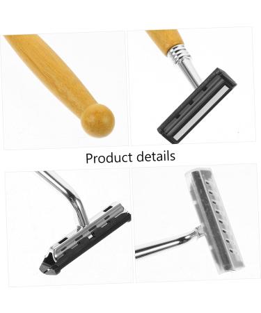 Beaupretty 4 Pcs Stainless Steel Razor Set - Adjustable Razor Handle Trimmer & Blades for Men - Ideal for Body Hair & Beard Grooming - Buy Online on GoSupps.com