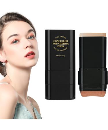  G n rique Dual-Headed Foundation Stick 15g Concealer Cream Long-Lasting Moisturizing Face Primer Dual-Head Function Complexion Enhancer | Professional Makeup for Women and Girls Application - Buy Online on GoSupps.com