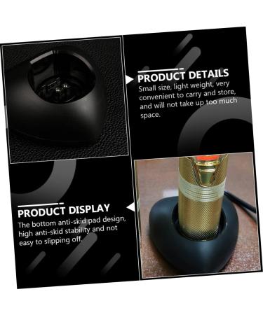 minkissy 1pc Clipper Charging Stand Hair Trimmer Charging Base Standing Hair Clipper Charger Hair Clipper Charging Stations Portable Chargers Rechargeable Outlet Portable Charging Station 8.5X8.5X4.5CM Black - Buy Online on GoSupps.com