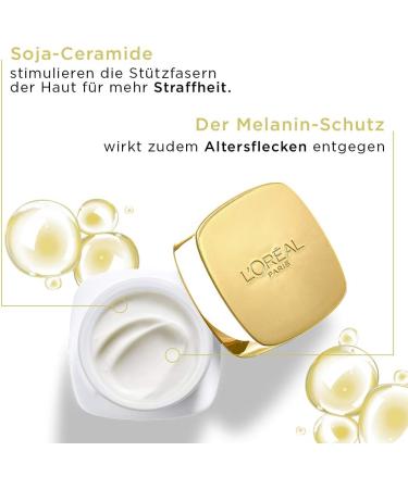 L'Or al Paris Age Perfect Night Care Anti-Aging Moisturizer Supportive and Anti-Aging Effect for Mature Skin with Soy Ceramic and Melanin Protection 50 ml - Buy Online on GoSupps.com