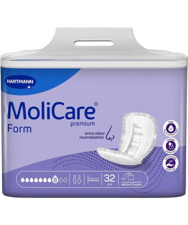 Molicare Premium Form 8 Drops for Severe Incontinence | Maximum Security & Discretion | 32 Pieces - For Men & Women - Buy Online on GoSupps.com