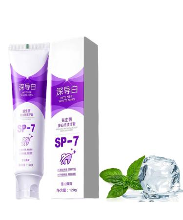 SP-7Ultra Whitening Toothpaste Probiotics Whitening Toothpaste Fresh Breath Stain Removing Toothpaste for Teeth Stains.(Purple)