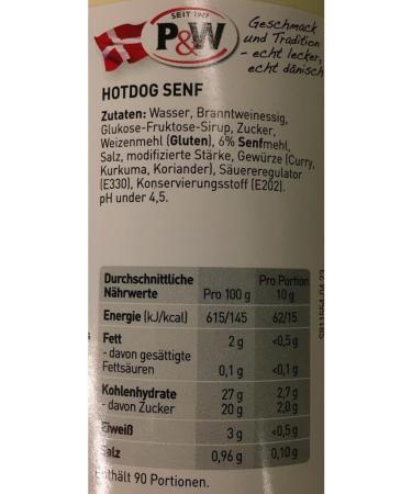 P&W Senfdressing Squeeze Bottle 900g - Buy Online on GoSupps.com