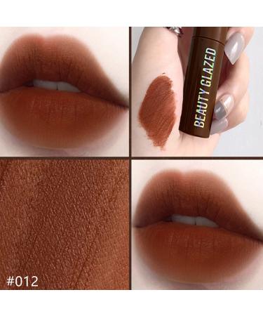 Buy Beauty Glazed Chocolate Lipstick - Waterproof Matt Lip Glaze in Dark Brown | Sexy Red Lips Makeup - Buy Online on GoSupps.com