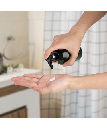 YEBeauty 10oz Pump Bottle Dispenser 2-Pack - Refillable Soap Shampoo Dispenser for Kitchen & Bathroom - Green 300ml - Buy Online on GoSupps.com