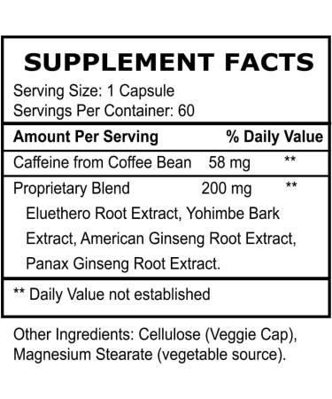 Herbal Nitro Extreme Energy Pills - Maximum Strength All-Day Supplement for Energy, Mood, and Focus | 100% Natural | Reduce Fatigue and Boost Energy | No Jitters, Crash, or Chemicals - 60 Count - Buy Online on GoSupps.com