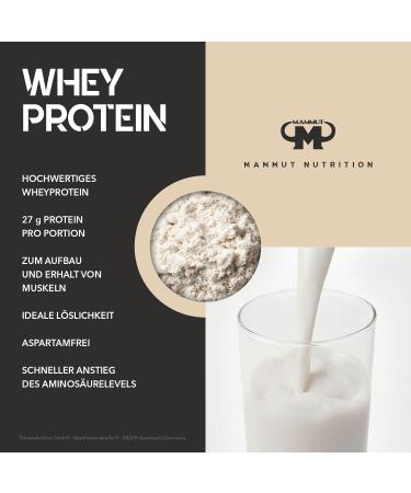 Buy 1kg Mammut Whey Protein - Apple Strudel Flavor | Includes Free Shaker Bar & Powderbank | International Shipping - Buy Online on GoSupps.com