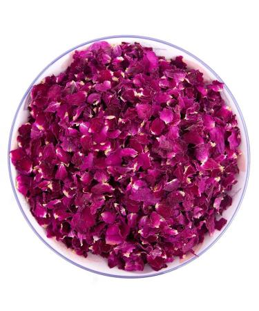 Dried rose petals1.76oz/50g Clean and complete rose petals - Natural Edible Flowers - Non-GMO - Caffeine-free - Use in Tea Baking Crafting