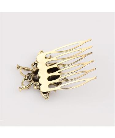 Ponytail Holder Bee Retro Hairpin Comb Hair Clip Retro Alloy Women Girls Hair Accessories Ancient Style Hair Comb for Hairstyle (Color : Gold) - Buy Online on GoSupps.com