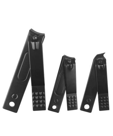 Lectorias 3 pieces nail clippers nail clipper nail zwicker fingernail clipper nail cutter nail clips toenail clippers curved and slanted sound design suitable for each nail type