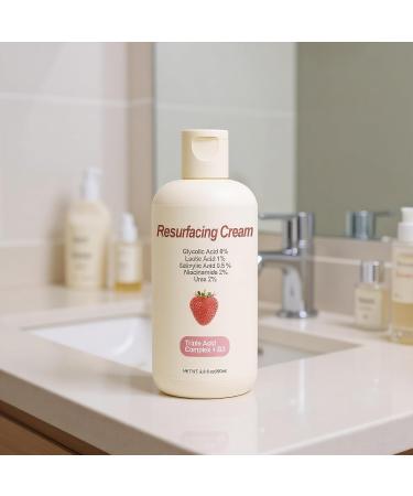 Strawberry skin peeling cream 200 ml moisturizing cream for uneven skin softening lotion for body face legs arms and neck for women men young people and girls for pimples - Buy Online on GoSupps.com