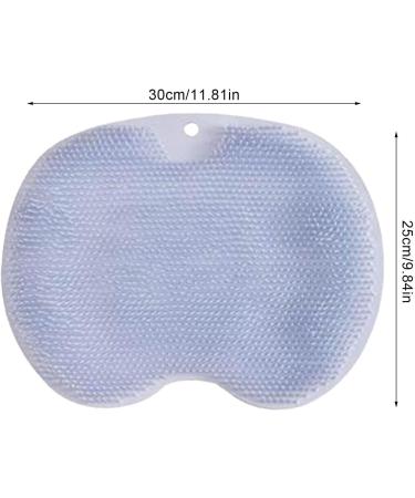 Richolyn Silicone Foot Scrubber - Anti-Slip Shower Back Scrubber | Remove Dead Skin Improve Circulation | Suction Cup Design - Blue - Buy Online on GoSupps.com