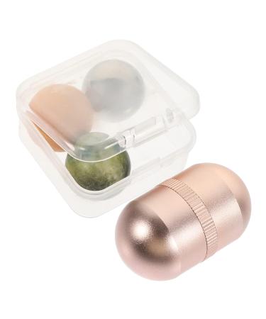 Balacoo Volcanic Stone Face Roller Set - Oil Absorbing Jade Roller for Tightening & Facial Massage | Best for Glowing Skin - Buy Online on GoSupps.com