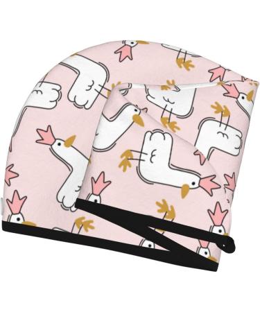 Goose Queen Hair Towel Wrap - Quick Drying Towel Turban with Button for Effortless Hair Drying - Buy Online on GoSupps.com