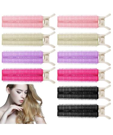 FANKUTOYS 10 PCS Volumizing Hair Clips  Heatless Rollers Hair Curlers Clips Natural Fluffy Root Volume Clip Bang Roller Hair Styling Tool Hair Volume Curler for Hair Styling Short/Long/Curly Hair