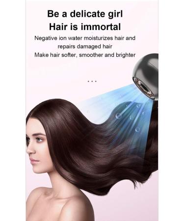 Portable Hair Dryer 800W | ALCI Safety Plug | Lightweight Mini Blow Dryer for Travel & Home - Rose Gold & Black - Buy Online on GoSupps.com