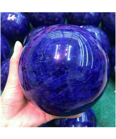 Crystal 8-9cm1pc Natural Blue smelted Stone Quartz Crystal Ball for Home Decoration Suitable for Home Office Decoration ningxiao - Buy Online on GoSupps.com