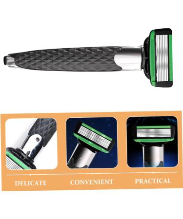 Professional Men's Razor Set - Metal Short Handle Double-Edged Razor for Precision Shaving | International Shipping Available - Buy Online on GoSupps.com