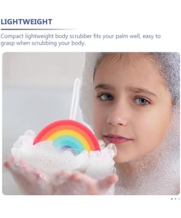 Buy Rainbow Bath Ball Loofah Sponge - Cute Cartoon Shower Scrubber & Mesh Body Wash Puff for Women & Girls | International Shipping - Buy Online on GoSupps.com