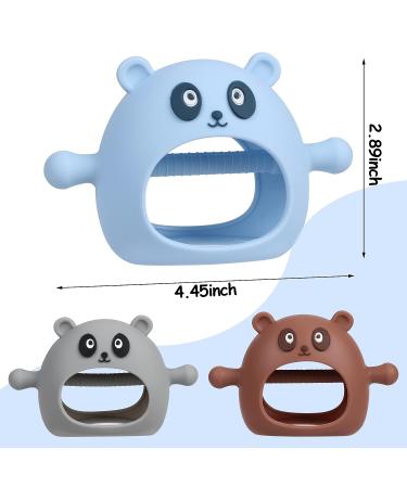 Mytium Teething Toys 3PCS - Silicone Baby Teether Toy for 3+ Months Infants - Easy-to-Hold Mitten Teether for Chew and Sucking Needs - Buy Online on GoSupps.com